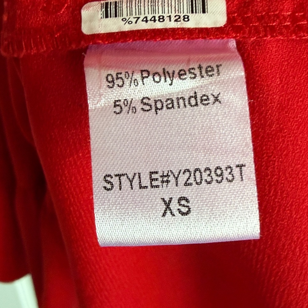 POMANDER PLACE TUCKERNUCK Red Crepe Kenzo Dress Size xSmall - Picture 7 of 9